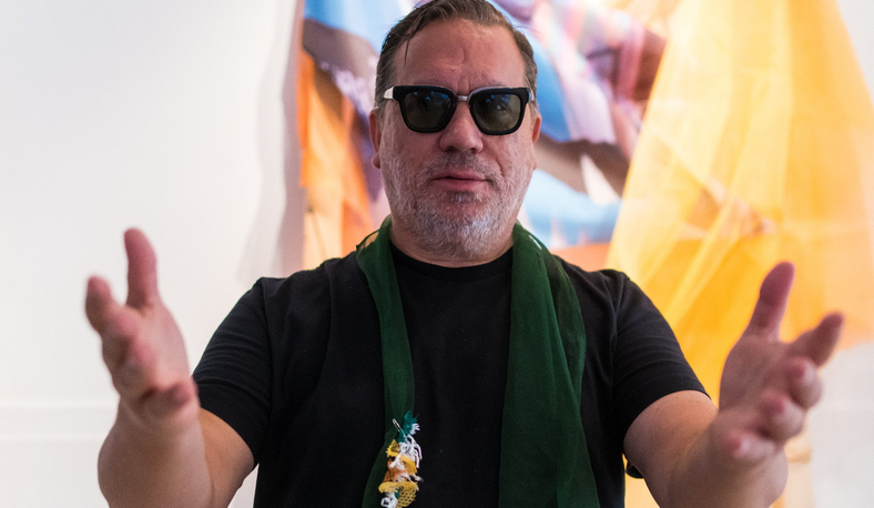 Ritratto di Rob Mazurek.