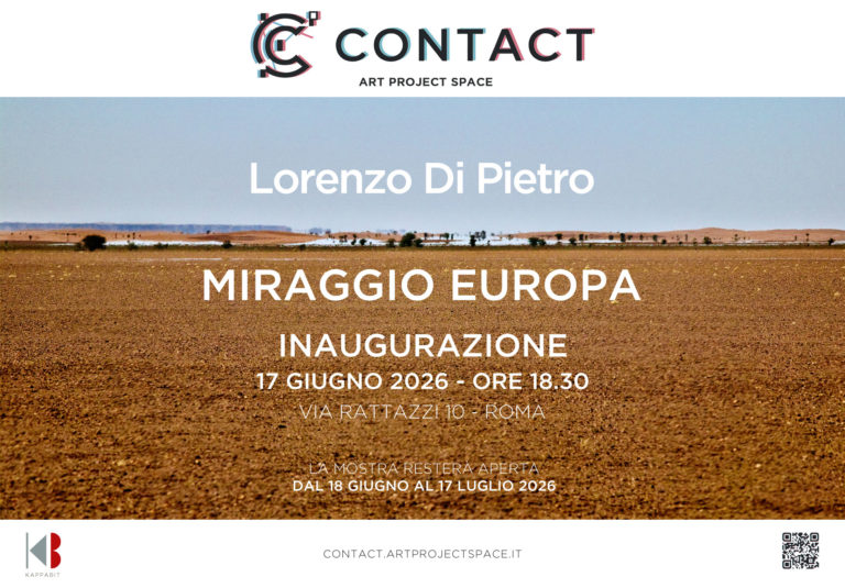 Locandina della mostra MIRAGGIO EUROPA di Lorenzo Di Pietro